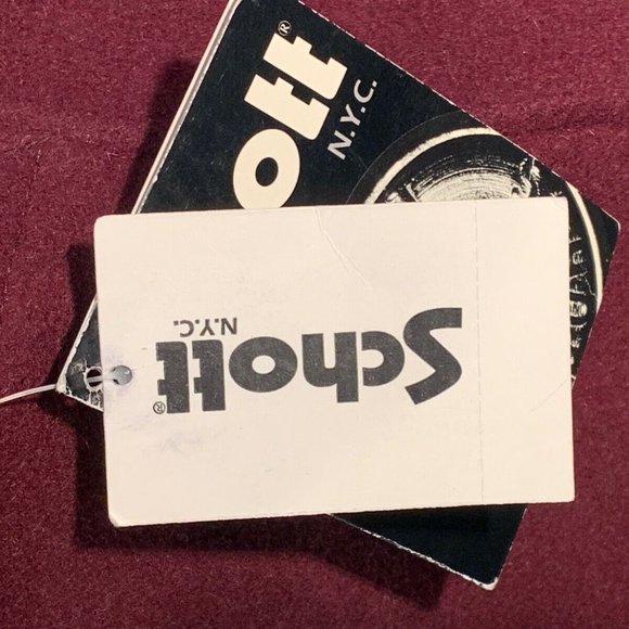 SCHOTT NYC Women's Burgundy Jacket - Picture 5 of 8